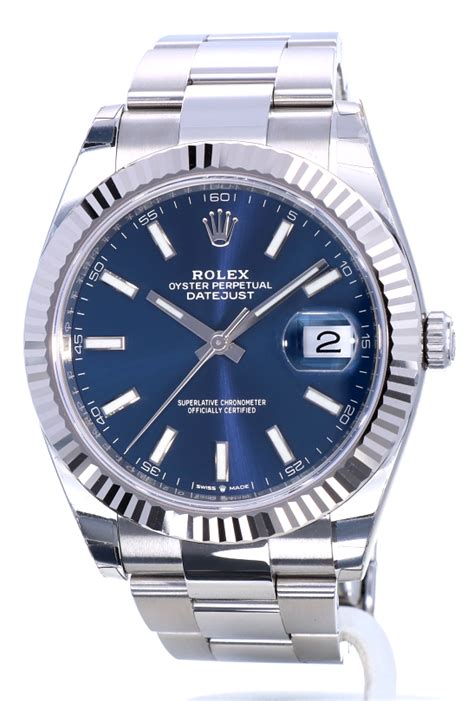 rolex datejust 2 steel blue dial